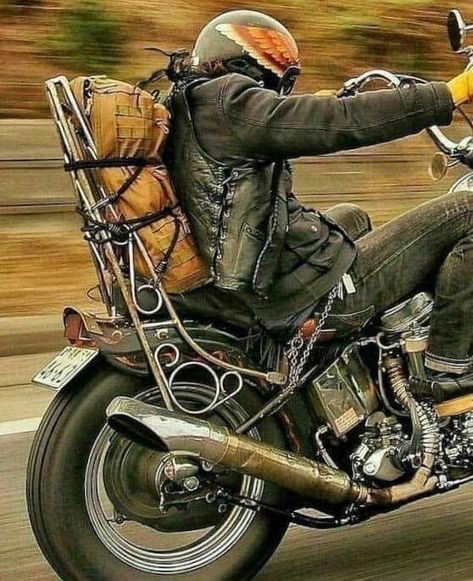 Who else loves this easy rider western outlaw vibe? Мотоциклы Harley Davidson, Motorcycle Camping Gear, Old School Chopper, Мотоциклы Cafe Racers, Motorcycle Camping, Harley Davidson Chopper, Motorcycle Culture, Rat Bike, Chopper Bike