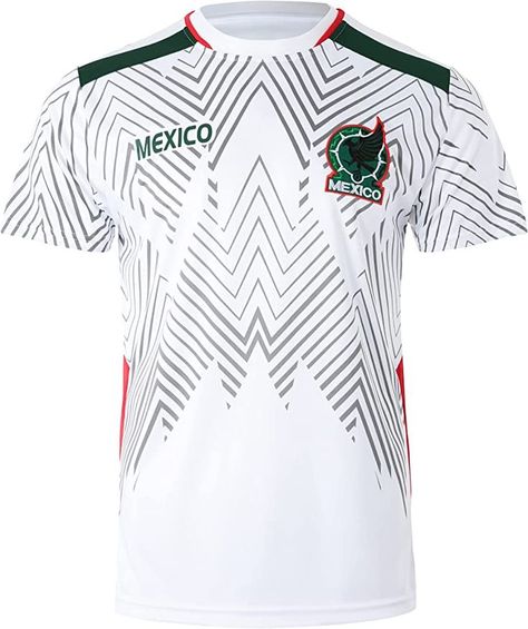 Product Details Material Composition: 98% Polyester, 2% Elastane Care Instructions: Machine Wash Closure Type: Pull On Neck Style: Crew Neck Mexico Soccer Jersey, Mexico Soccer, Mesh Jersey, Soccer Equipment, Soccer Uniforms, Soccer Gear, Color Accents, Team Uniforms, Athletic Top