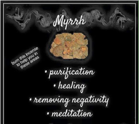 Myrrh Incense Meaning, Witchy Incense, Incense Uses, Herb Magick, Wicca Herbs, Myrrh Incense, Healing Naturally, Witch Spells, Witchcraft Herbs