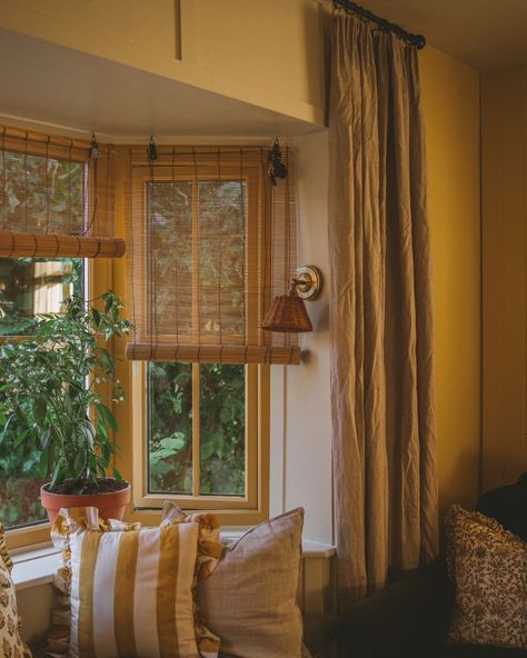 The story of the bay window - from a dead space with no character or purpose to my favourite spot to sit. I've always wanted a home full of character, and just because our small bungalow isn't a period home, I do feel like it has character and a little bit of soul as well. What do you think?🫶🏼 #baywindow #livingroom #cosyhome #addingcharacter #addinglayers ##cosylivingroom #hometransformation #smallhouse adding character, small home, Cosy Living room, countryliving, Bay Window Shelf Ideas, Small Living Room With Bay Window, Bay Window Shelf, Small Bay Window, Living Room Bay Window, Bedroom Bay Window, Bay Window Living Room, Small Bungalow, Period Home