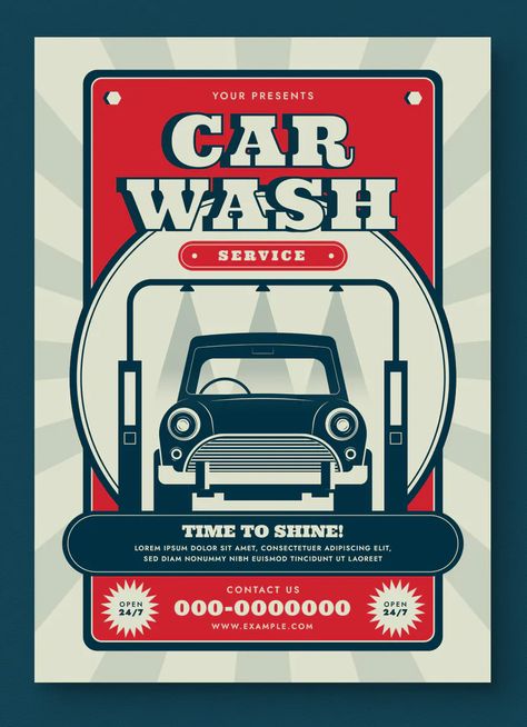 Car Wash Flyer Pack AI, PSD Car Wash Posters, Car Wash Business, Print Templates, Car Wash, Flyer Template, Comic Book Cover, Collage, Pins, Quick Saves