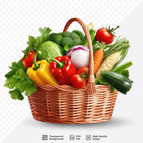 Premium PSD | A basket of vegetables including a basket of vegetables. Basket Cartoon, Wallpaper Flowers, Fabric Basket, Android Wallpaper Flowers, Petite Section, Basic Math, Fabric Baskets, Fine Food, Wall Arts