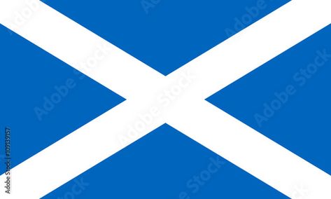 St Andrews Cross, Flag Of Scotland, Scotland Flag, Scottish Flag, Saint Andrews, National Flag, Adobe Stock, Scotland, Stock Vector