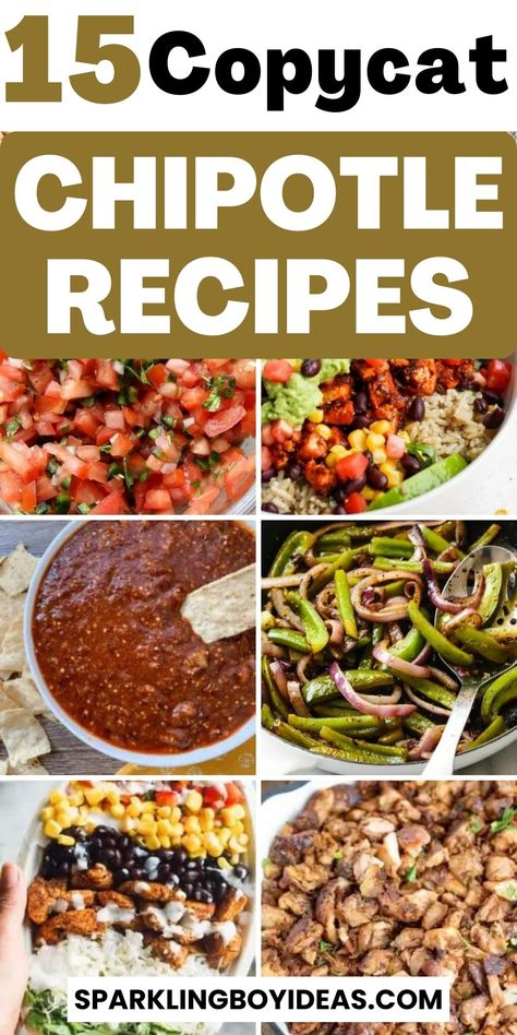 Chipotle Bowl Copycat Recipes, Chipotle Chicken Copycat Bowls, Chipolte Beef Copycat, Chipotle Steak Copycat, Copycat Chipotle Recipes, Chipotle Copycat Recipes Bowls, Copycat Restaurant Recipes Mexican, Chipotle Queso Recipe, Chipotle Seasoning Recipe