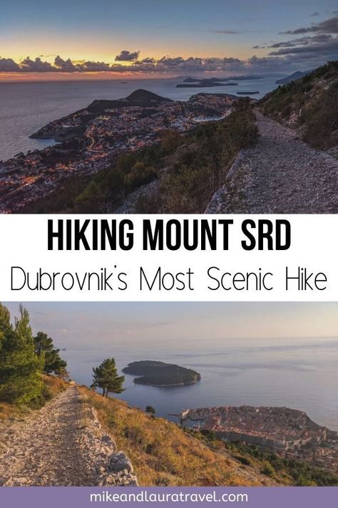 Hiking Mount Srd is one of the best things to do in Dubrovnik, Croatia. The summit of Mount Srd is the best place to get the best views of the entire city of Dubrovnik. Enjoy the sunset or simply enjoy a day hike during your trip to Dubrovnik. #travel #dubrovnik #croatia Hiking Photography Ideas, Hiking Places, Travel Croatia, Dominic Cooper, Visit Croatia, Eastern Europe Travel, Hiking Photography, Hiking Destinations, Backpacking Europe