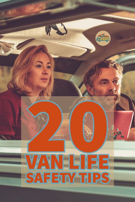 20 Van Life Safety Tips Stay safe with these 20 van life safety tips. We have tips for preventing theft, personal safety, while driving, and more! Car Alarm, Cool Vans, Personal Safety, Wheel Lock, Personal Protection, Safety Tips, Side Door, Gps Tracker, Stay Safe