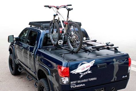 Bike rack with tonneau cover? | Page 2 | Tacoma World Truck Bed Bike Rack, Rack Velo, Toyota Trd Pro, Truck Bike Rack, Pickup Camping, Toyota Tacoma Mods, Tacoma World, Truck Bed Covers, Tacoma Truck