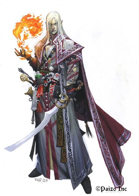 Pathfinder Elf, Wayne Reynolds, Male Elf, Pathfinder 2e, Pathfinder Rpg, Fantasy Male, D&d Dungeons And Dragons, High Fantasy, Fantasy Warrior