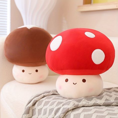 Faster shipping. Better service Mushroom Plushie, Cute Mochi, Mushroom Plush, Cute Squishies, Cute Mushroom, Decoration Plante, Tableau Art, Cute Stuffed Animals, All Things Cute