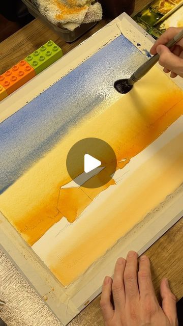 Mike Bajer I Aquarelle und Tutorials on Instagram: "Juicy Orange 🍊❄️
Ein Winteraquarell für meinen Grundlagenkurs.
Er ist kurz vor Fertigstellung 😊

#aquarell #watercolor #tutorial #art #kunst #malen #painting #orange #winter" Painting Tutorials Acrylic, Watercolor Orange, Watercolor Painting Landscape, Watercolor Painting Tutorial, Aquarell Painting, Watercolor Landscape Tutorial, Orange Artwork, Learn Watercolor Painting, Winter Watercolor