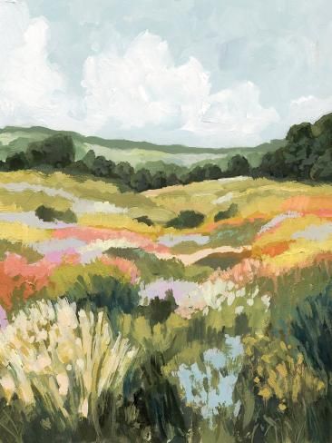 Landscape Art Painting, Painting Art Projects, Painting Inspiration, Landscape Art, Painting & Drawing, Flower Painting, Art Inspo, Landscape Paintings, Watercolor Art