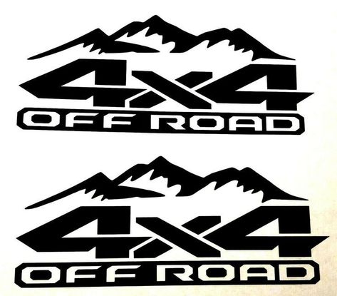 Art Off Road Stickers, 4x4 Stickers, Car Branding, Jacked Up Chevy, Truck Ford, Mountain Decal, Vinyl For Cars, Lifted Ford, Offroad 4x4