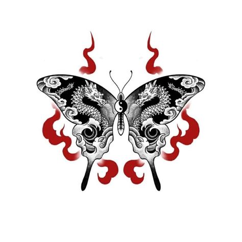 Japanese Tattoo Art Butterfly, Japanese Mythical Creatures Art, Butterfly Tattoo Japanese Style, Traditional Japanese Butterfly Tattoo, Asian Butterfly Tattoo, Asian Tattoo Designs, Asian Tattoos For Women, Japanese Butterfly Tattoo, Asian Inspired Tattoos