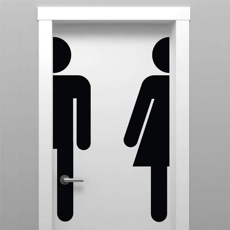 Bathroom Men, Vinyl Signage, Unisex Bathroom Sign, Unisex Toilets, Toilet Signage, Bathroom Door Sign, Toilet Door Sign, Toilet Door, Restroom Sign