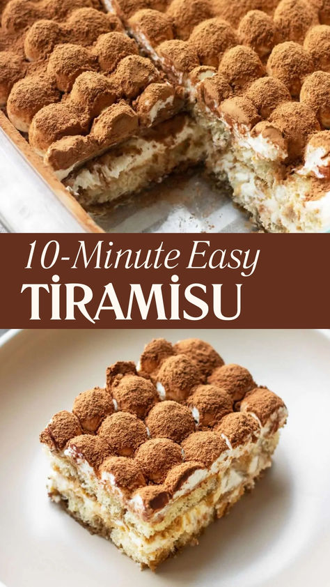 This easy and decadent eggless tiramisu recipe calls for simple ingredients to make the best homemade tiramisu in just 10 minutes. Delicate, coffee-soaked ladyfingers are layered with sweet mascarpone cream and dusted with cocoa powder to make the ultimate no-bake summer dessert. Eggless Tiramisu Recipe, Lady Fingers Dessert, Homemade Tiramisu, Tea Desserts, Easy Tiramisu, Easy Tiramisu Recipe, No Bake Summer Desserts, Retro Desserts, Eggless Desserts