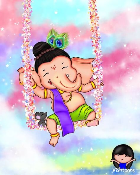 Cute Ganesha, Ganapati Bappa Morya, Ganpati Drawing, Ganesha Art Illustration, Ganesha Artwork, Photos Of Ganesha, Ganapati Bappa, Ganesha Drawing, Buddhist Art Drawing