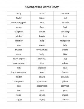 Catchphrases - vocabulary cards.pdf - ELT Buzz Teaching Resources Catchphrase Game, Pictionary Word List, Pictionary Words, Class Games, Girl Scout Ideas, Vocabulary Cards, Creative Classroom, After School Program, Brain Breaks