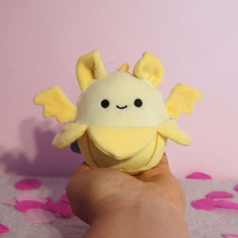 M So Banana For Junie:) Equestria High, Banana Squishy, Bat Squishmallow, Character Plushies, Banana Plush, Cute Banana, Cute Squishies, Plushie Patterns, Sewing Stuffed Animals