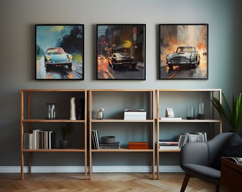 Porsche Print, Ferrari Poster, Aston Martin Db5, Poster Classic, Car Birthday, Room Deco, Classic Sports Cars, Sport Car, Cars Birthday