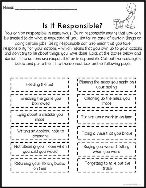 Social Emotional Learning Middle School, Responsibility Lessons, Therapeutic Interventions, Character Education Lessons, Coping Skills Activities, School Counseling Activities, Being Responsible, Counseling Worksheets, Habit 1