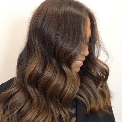 Kristin Ess Hair Gloss Chocolate Cosmo, Matrix Chocolate Brown Formula, Beige Chocolate Caramel Hair, Hair Color Formulas Brown, Wella Koleston Perfect Formulas, Chocolate Brown Hair Formula, Cappuccino Hair Color, Cappuccino Hair, Dark Brown Blonde Ombre