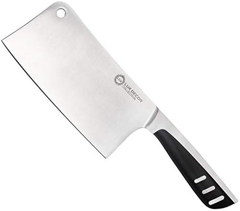 7 Inch Stainless Steel Meat Cleaver - Butcher Knife - Chopper - For Home Kitchen and Restaurant - High Carbon Stainless Steel - By Lux Décor Collection Butchers Knife, Meat Cleaver, Butcher Knife, Kitchen Knives, Chopper, Home Kitchen, Best Quotes, Kitchen Dining, Restaurant