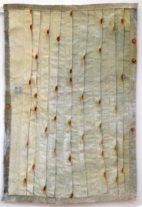 Tarpaulin: Double Cloth | debbie lyddon Debbie Lyddon, Textile Art Techniques, Rust Dye, Textile Art Embroidery, Creative Textiles, Contemporary Textiles, Fabric Journals, Quilt Festival, Book Arts