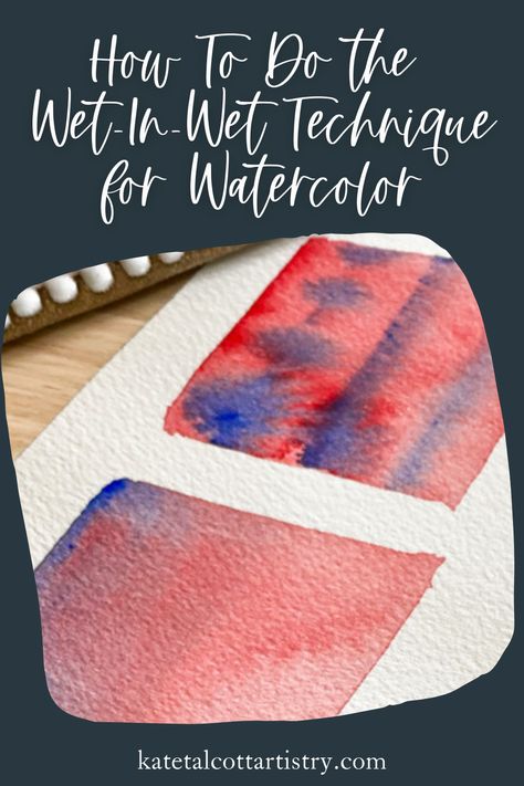 Wet Painting, Wet Watercolor, Wet On Wet Painting, Just Let It Go, Watercolor Tutorials, Wash Brush, Winsor & Newton, Happy Paintings, Watercolour Tutorials