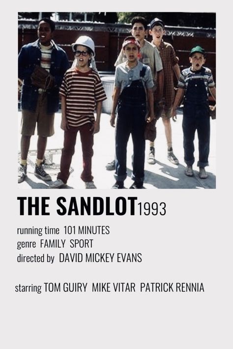 Sandlot Movie, Mike Vitar, Song Posters, Movie Journal, Wall Pics, Movie Recommendations, Best Movie Posters, Sports Direct, Bedroom Wall Collage