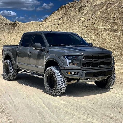 #raptor #ford #aesthetic Black Ford Raptor, Ford Raptor Truck, Ford Raptor 2017, Most Reliable Suv, Raptor Truck, Big Ford Trucks, Ford F 150 Raptor, Ford F150 Raptor, Ford Trucks F150