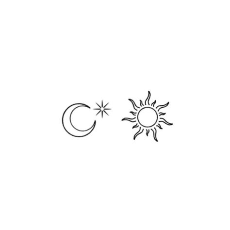 Small Matching Tattoos, Sun And Moon Tattoo, City Tattoo, Matching Tattoo, Sun Tattoo, Sun Moon Stars, Tattoo Feminina, Matching Tattoos, Minimal Tattoo