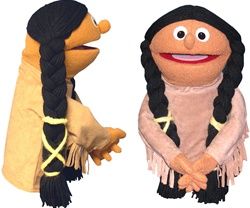 People Puppets, Native American Girl, Professional Puppets, Puppet Making, Hand Puppet, Hand Puppets, Little People, Dolls Handmade, Puppets