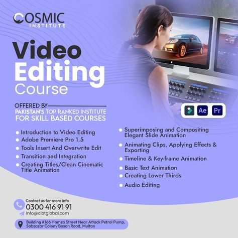 Video Editing Course, Photography Essentials, Key Frame, Frame By Frame Animation, Clouds Photography, Text Animation, Adobe Premiere Pro, Adobe After Effects, Premiere Pro