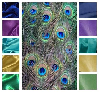 Peacock Inspired color scheme. I love this for a cabana-themed addition with open fireplace and bar/kitchen. Peacock Living Room, Peacock Color Scheme, Natural Colour Palette, Peacock Bedroom, Peacock Colour, Peacock Room, Peacock Wedding Theme, Peacock Colors, Peacock Decor