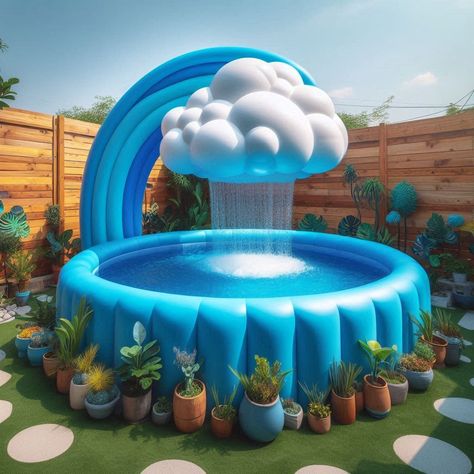 Experience a Magical Summer with Cloud Inflatable Paddling Pools 3 Pet Play Area, Concept Furniture, Pool Rules, Inflatable Pool, Ball Pit, Cool Pools, Pool Designs, Outdoor Play, Family Activities