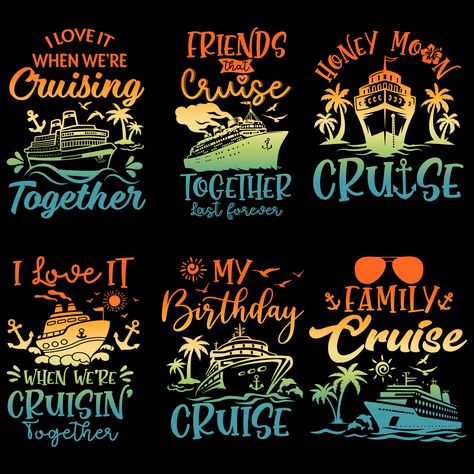 Cruise Tshirt Ideas, Cruise Ship Svg, Cruise Svg, Cruise Ideas, Vacation Tshirts, Cruise Party, Family Cruise Shirts, Cruise Shirts, Vacation Svg