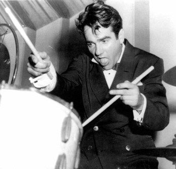 Drummer Gene Krupa Gene Krupa, Bix Beiderbecke, Tommy Dorsey, Drum Magazine, Play Drums, Hollywood Hotel, The Drums, Drum Lessons, Black Comedy