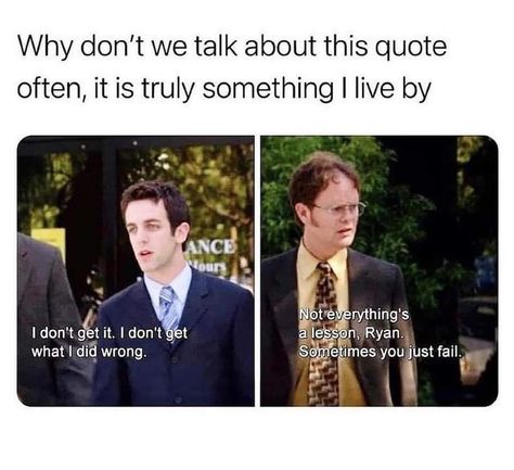 The Office Ryan & Dwight quote Office Memes, Office Quotes, Vie Motivation, Nerdy Things, Pretty Words, Movie Quotes, Pretty Quotes, Relatable Quotes, Steven Universe