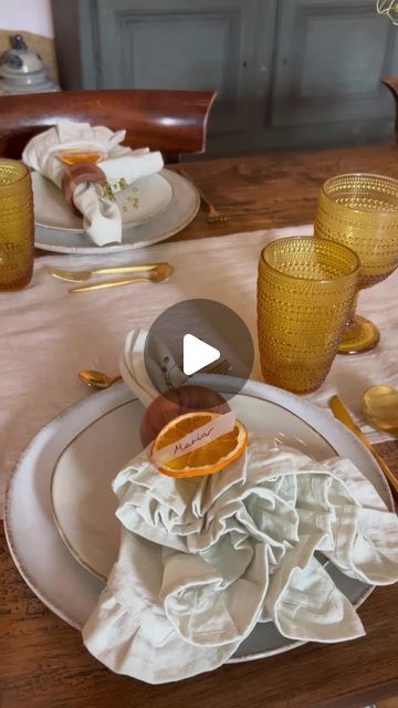 WESTWING on Instagram: "Spice up your holiday table with these citrusy placeholders! 🍊✨ Personalise your name cards on dried oranges for a fun, festive, and fragrant touch. #tabledecor #festivevibes #DIY" Dried Oranges, Holiday Table, Holiday Tables, Name Cards, Spice Up, Your Name, Spice Things Up, Table Decorations, Festival