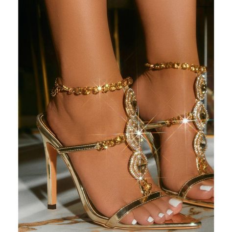 Fashionable Golden Rhinestone Gem Stiletto Sandals Toe High Heels #Stilettos #StilettoHeels #HighHeels #HeelsAddict #HeelGoals #StilettoAddict #ShoesOfTheDay #FashionHeels #HeelsLover #SexyHeels #StilettosOnPoint #HeelObsession #PowerHeels #GlamHeels #StilettoStyle #HeelFashion #LuxuryHeels #RedSole #ShoeLovers #StilettoVibes #ShoeGoals #StilettoLove #Fashionista #KillerHeels #ChicHeels #ShoeAddict #WalkInHeels #StilettosForever #HeelsOfInstagram #ElegantHeels Wedding High Heels, Pointed Shoes, Modern Sandals, Crystal Heels, Dress Heels, Prom Ideas, Rhinestone Shoes, Strap Sandals Women, Stiletto Sandals