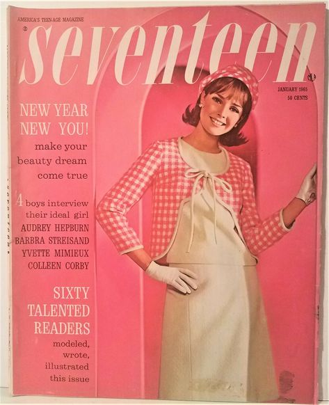 Seventeen Magazine Covers, Jennifer O'neill, Seventeen Magazine Fashion, Colleen Corby, Teen Magazines, Vintage Fashion 1960s, Old Magazine, Glam Furniture, 1960s Outfits