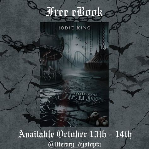 ✨FREE EBOOK✨ Come one, come all to the world of Oddity! Starting today until tomorrow you can get Hollow Hellion for free! If you’ve been wanting to read this book get it! ⚠️ Read ALL 44 Trigger Warnings before proceeding with reading this book your mental health matters and there are DARK themes⚠️ As the old saying goes, “Run away to the circus,” and it seems that is exactly what I have done. Except, this isn’t just any circus—it’s Oddity Carnival and Cirque, reputed to be the most horrify... Black Horror, My New Life, 4 More Days, 2 More Days, Explicit Content, Shatter Me, Pitch Black, The Circus, Old Quotes