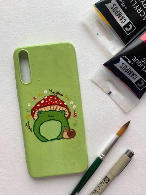 Drawing On Phone Case, Phone Case Painting Ideas, Phone Cover Painting, Phone Case Painting, Artsy Phone Cases, Phone Case Diy Paint, Diy Phone Case Design, Iphone Case Collection, Handmade Phone Case