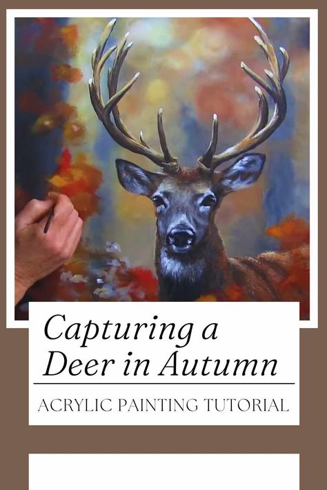 Embark on a creative journey as we guide beginners through the enchanting process of drawing and painting a deer in the vibrant hues of autumn. In this acrylic painting tutorial, we'll unravel the steps to create a stunning masterpiece that captures the essence of this majestic season. Gathering Your Artistic Arsenal Before we dip our brushes into the world of autumnal artistry, let's assemble the tools needed for this acrylic painting adventure. From brushes to canvases, we'll ensure you... Deer Painting Tutorial, Autumn Acrylic Painting, Diy Paintings, Hello How Are You, Deer Painting, The Joy Of Painting, Drawing And Painting, Autumn Scenes, Fall Color Palette