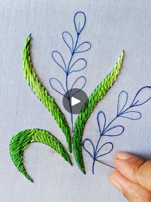 Embroidery Tutorial Step By Step, Flower Hand Embroidery, Yellow Kurti, Simple Hand Embroidery Patterns, Basic Embroidery, Hand Embroidery Tutorial, Embroidery Tutorial, Embroidery Stitches Tutorial, Soups Stews