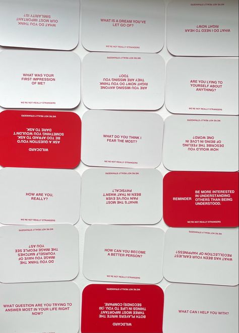 Were Not Really Strangers Questions Level 1, Card Game Questions, We're Not Really Strangers Questions, We're Not Really Strangers Cards, Deep Conversation Topics, 18th Birthday Party Themes, Big Talk, Truth Or Dare Questions, Bakery Business Cards