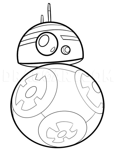 How To Draw Chibi Bb8, Step by Step, Drawing Guide, by Dawn | dragoart.com Bb8 Drawing, How To Draw Chibi, Draw Chibi, Challenge Instagram, Chibi Body, Drawing Room Interior Design, Star Wars Bb8, Swear Word Coloring Book, Swear Word Coloring