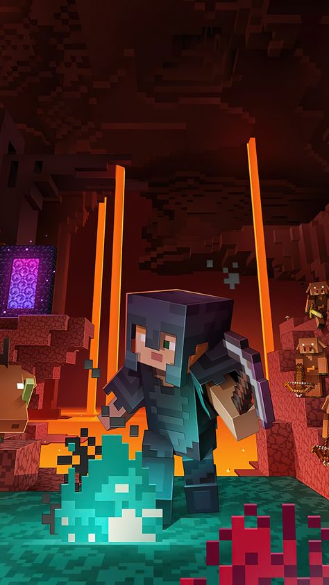 Herobrine Wallpaper, Painting Minecraft, Fish Gallery, Japan Graphic Design, Minecraft Images, Wallpaper For Pc, Minecraft Pictures, All Minecraft, Minecraft Wallpaper