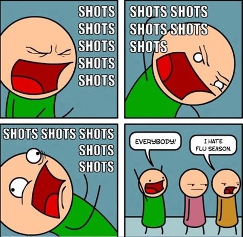 SHOTS! Medische Humor, Shots Shots Shots, Medical Jokes, Pharmacy Humor, Cyanide And Happiness, Fraggle Rock, Medical Humor, It Goes On, Nurse Humor