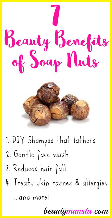 Find out 7 beauty benefits of soap nuts in this post! When I first heard of soap nuts I was intrigued! They’re all natural and sustainable cleaning products that form a lather just like soap. You can use them many times before discarding. What are Soap Nuts? Soap nuts are also known as soap berries. … Soap Nuts Recipes, Soap Nuts Shampoo, Nuts Recipes, Soap Berries, Teeth Whitening Homemade, Gentle Face Wash, Sustainable Cleaning, Shampoo Recipe, Soap Nuts